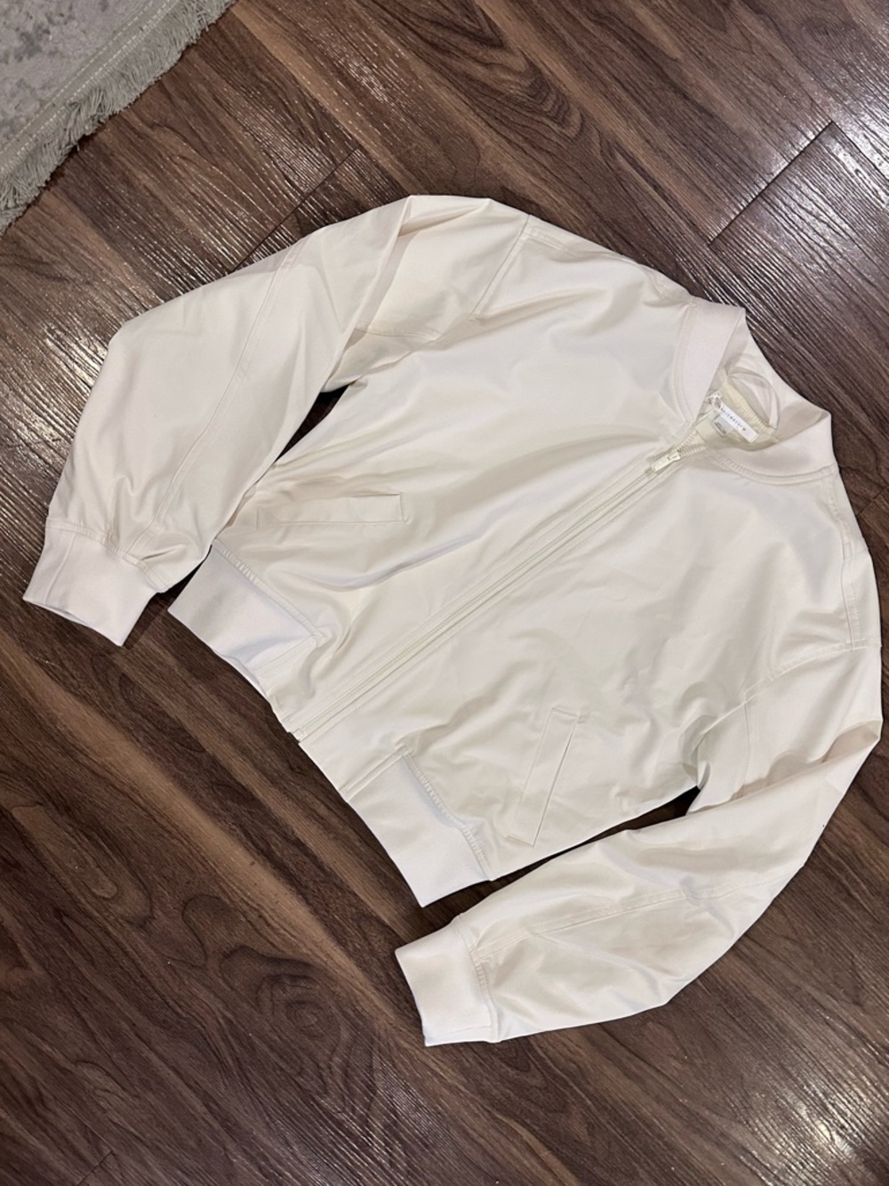 NWT Travis Mathew Beige Bomber Jacket For Women Size XS